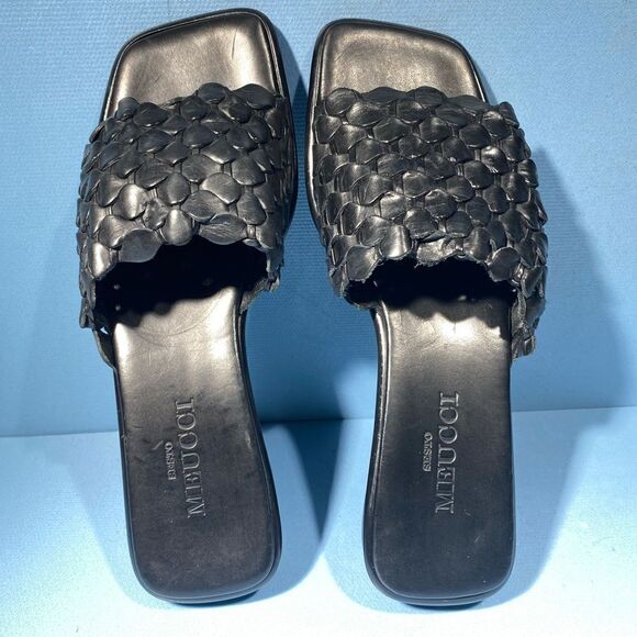 Sesto Meucci Women's SZ 6B Black Slip-On Sandals Italy new - Picture 6 of 7